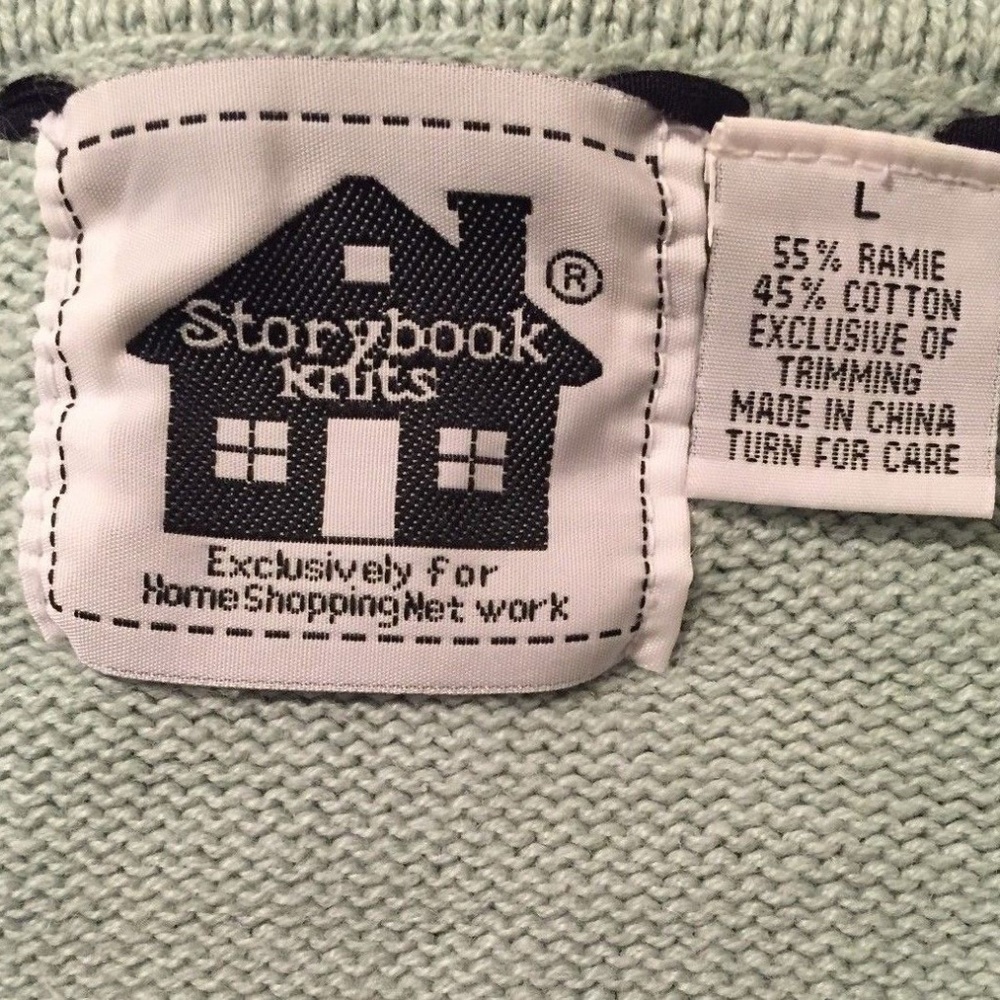 HSN STORYBOOK KNITS RAMIE COTTON CARDIGAN SWEATER - Picture 4 of 4